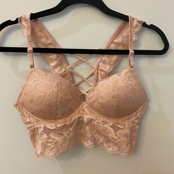 Pink Victoria’s Secret Push Up Bra Women Size S - Picture 1 of 8